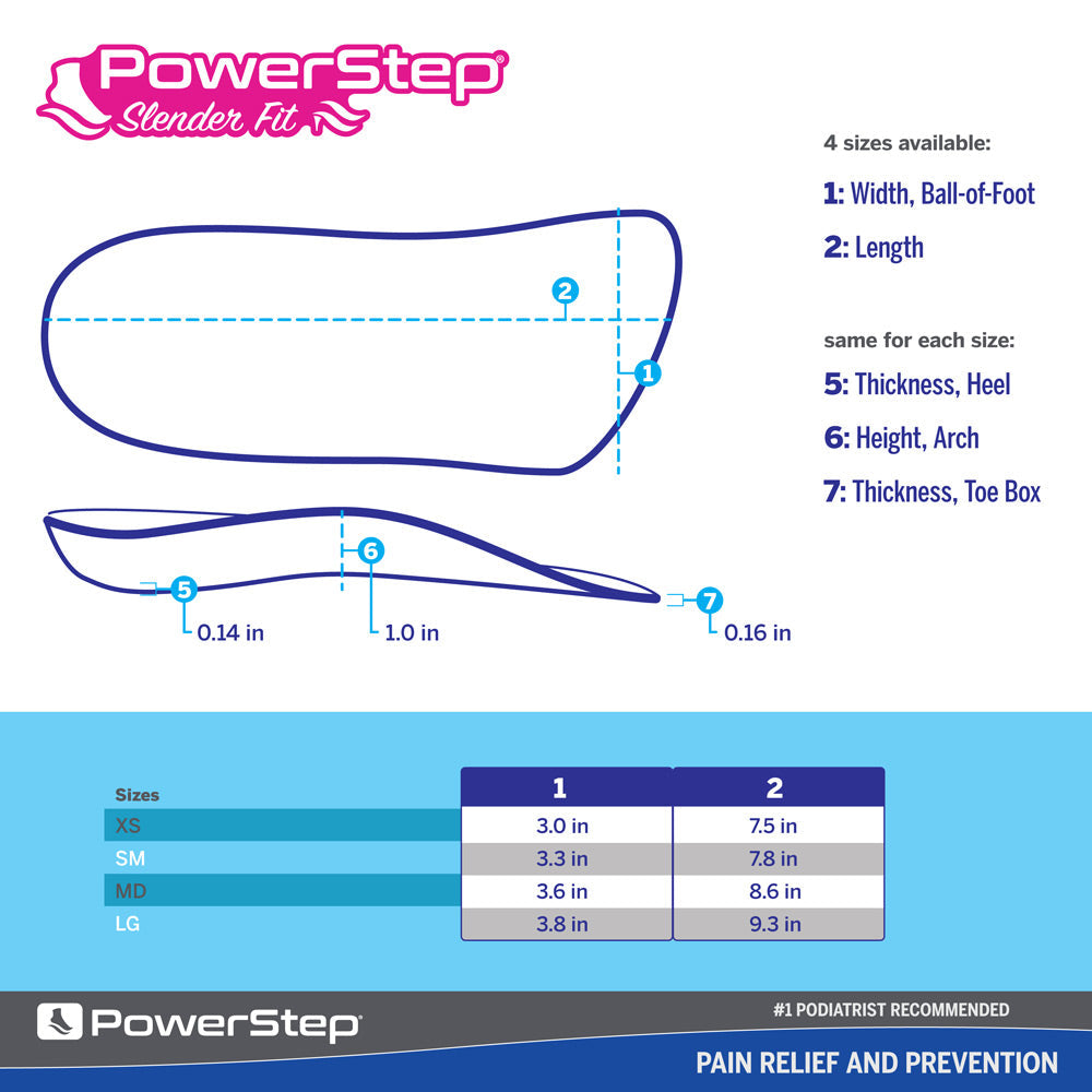 Powerstep® SlenderFit® Fashion