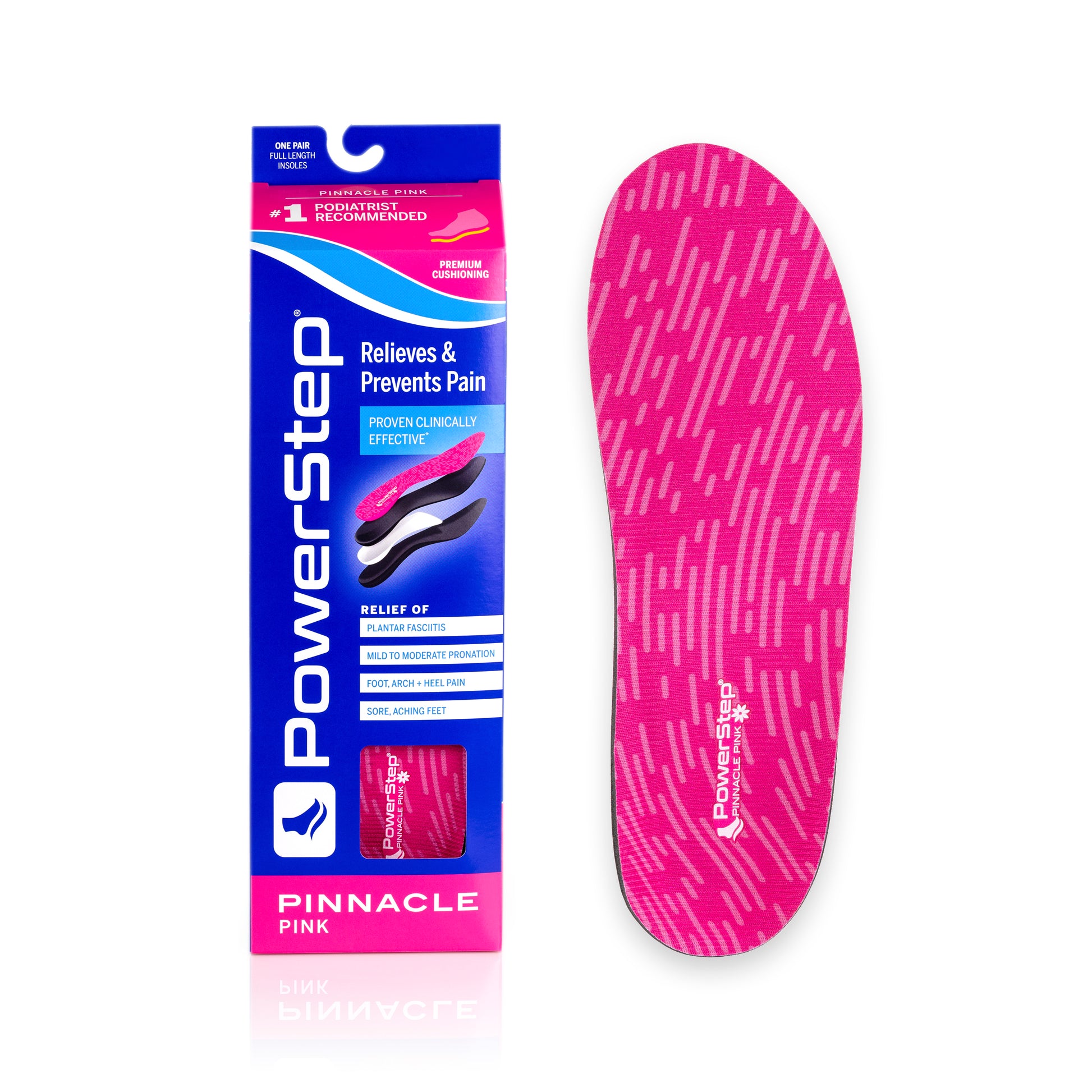 Powerstep Pinnacle Shoe Insole For High Arches PowerStep Wide